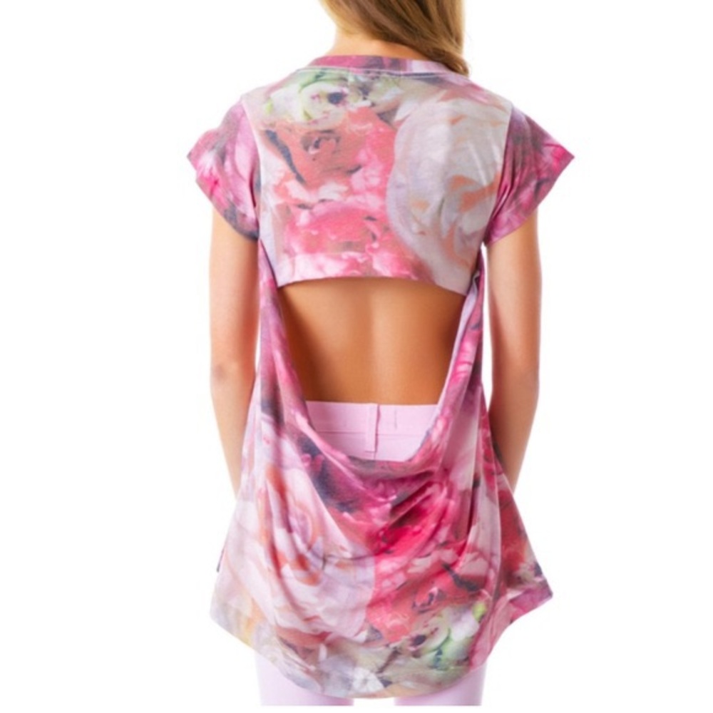 Wildfox Peonies and Daisies Cutout Back Top